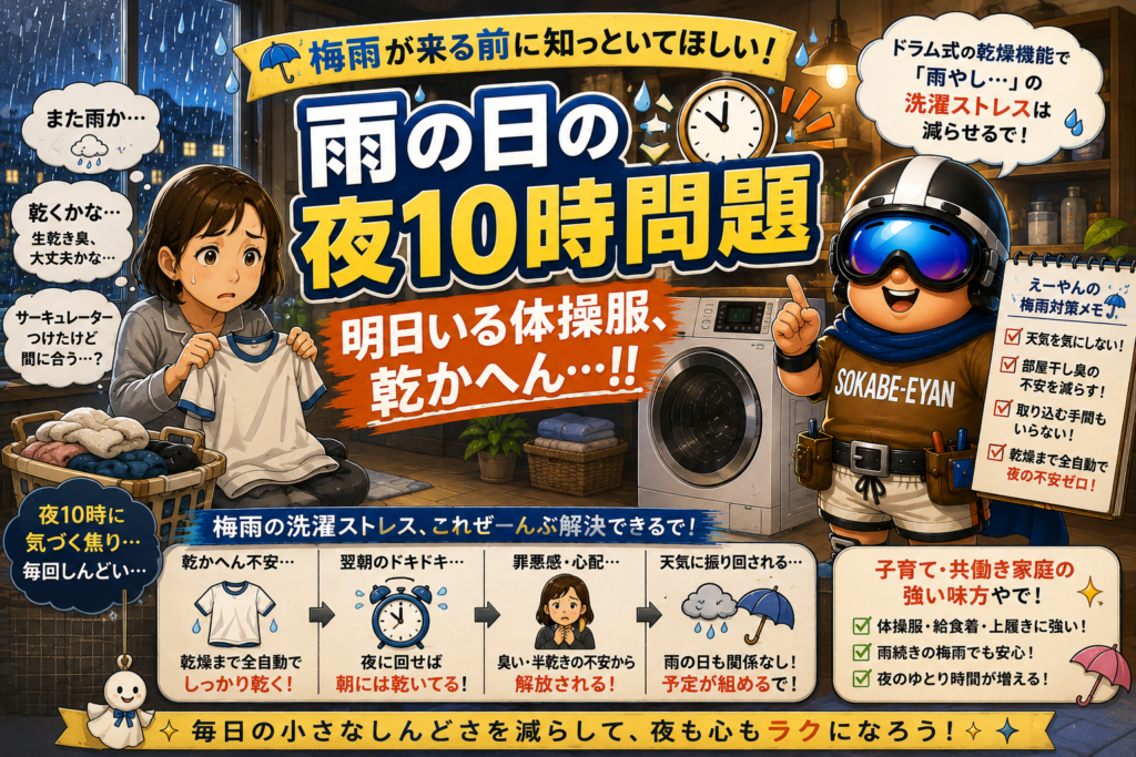 「あ、明日体操服いるやつやった」雨の夜10時問題